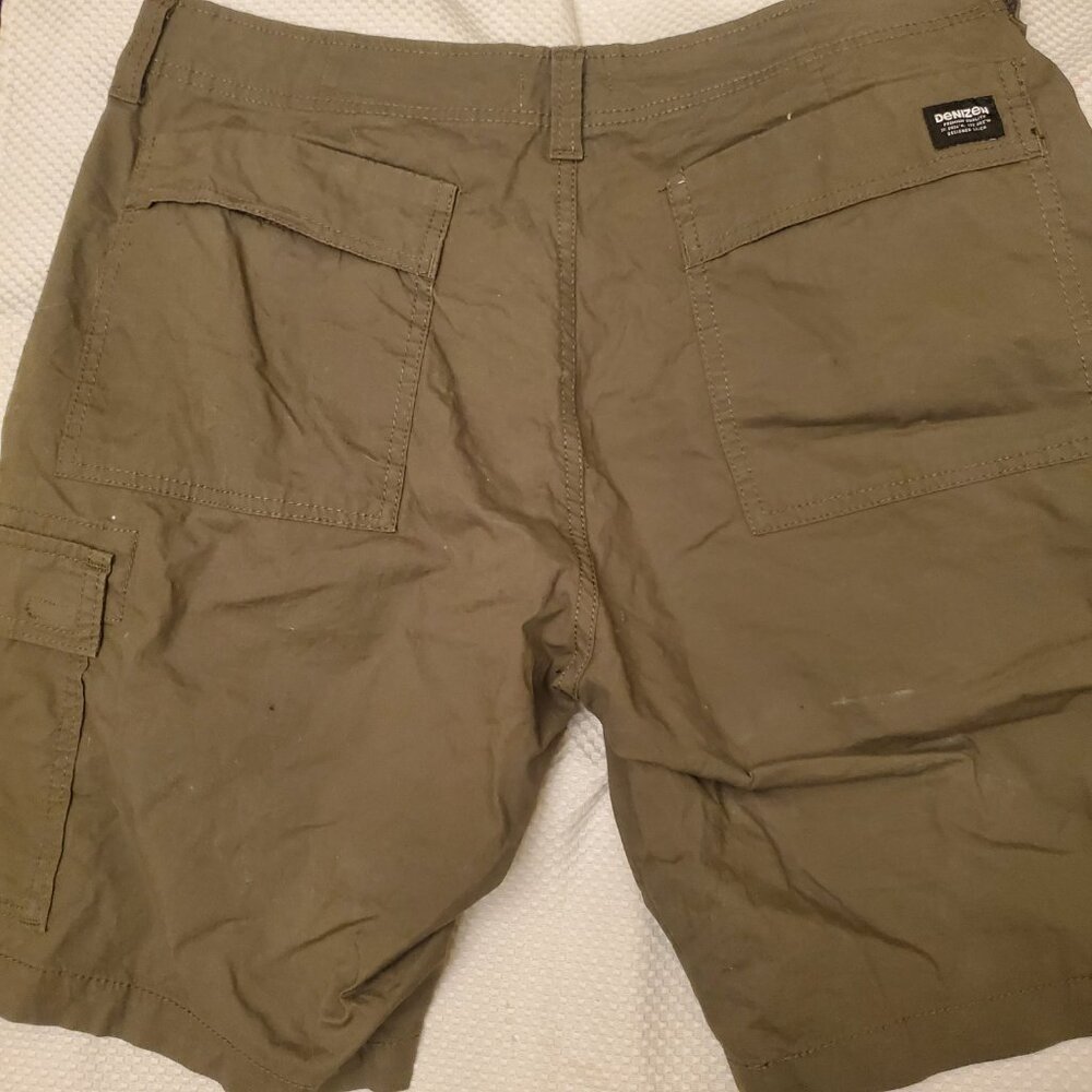 Denizen From Levi’s Men’s Cargo Shorts Olive Green (Khaki Tone) W32 - Picture 4 of 4
